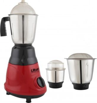 Lifor Mixer Grinder LIF-MG753AB Red 3 Jar 750W